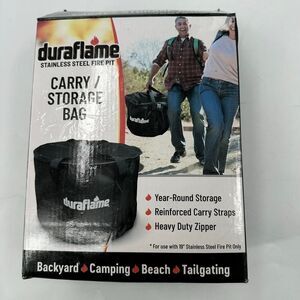 Duraflame 107584 Smokeless Fire Pit Carry & Storage Bag Black 19” New in Box